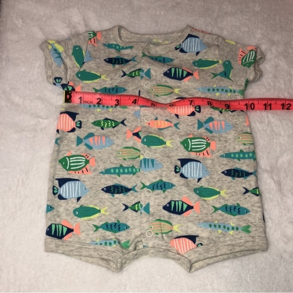 Carter’s Baby Boy Summertime Fish Romper - Picture 3 of 4